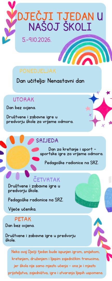 Dječji tjedan u našoj školi